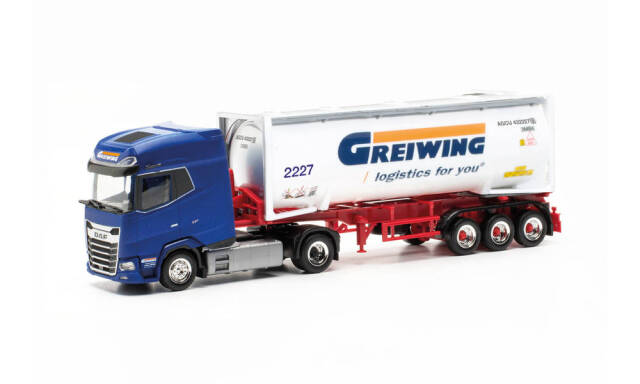 herpa Cars&Trucks 1/87 DAF XG+ サイロコンテナ セミトレーラー "Greiwing"