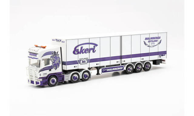 herpa Cars&Trucks 1/87 スカニア R 09 TL 6x4 冷蔵ボックス セミトレーラー “Malmbergs”