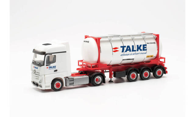 herpa Cars&Trucks 1/87 メルセデスベンツ アクトロス ビッグスペース `18 / タンクコンテナセミトレーラー “Talke”