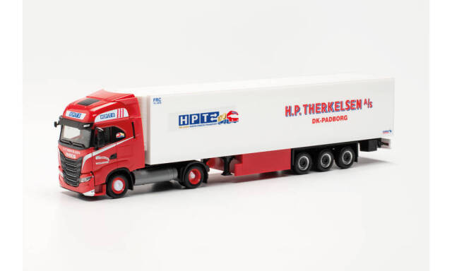 herpa Cars&Trucks 1/87 イベコ S-Way LNG 冷蔵ボックスセミトレーラー “H.P.Therkelsen”