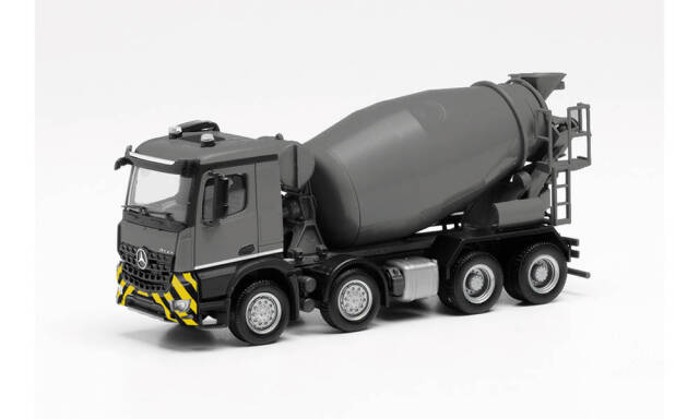 herpa Cars&Trucks 1/87 メルセデスベンツ アロクス M ミキサー車 グレー/イエロー