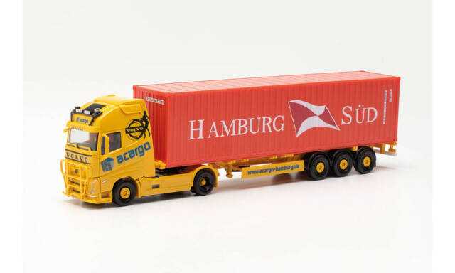 herpa Cars&Trucks 1/87 ボルボ FH Gl. XL 2020 コンテナセミトレーラー “Acargo/Hamburg Süd”