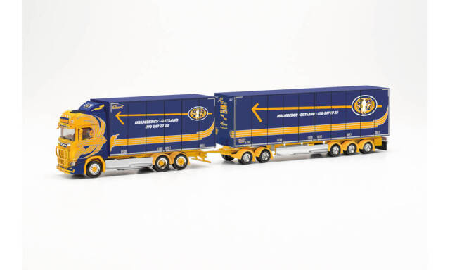 herpa Cars&Trucks 1/87 スカニア CS20 ハイルーフ swedish ボックストラック "Malmbergs Akeri Gotland"