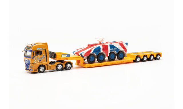 herpa Cars&Trucks 1/87 MAN TGX GX 6x2 ローボーイセミトレーラー