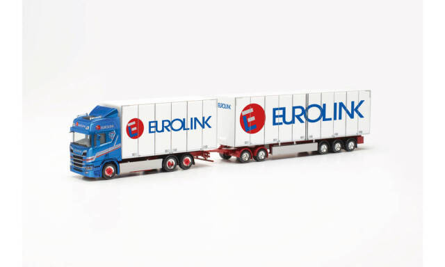 herpa Cars&Trucks 1/87 スカニア CR 20 HD swedish ボックストラック “Eurolink”