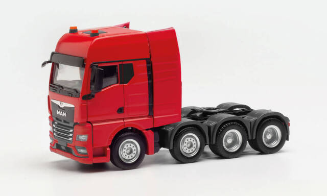 herpa Cars&Trucks 1/87 MAN TGX GX 大型トラクター 4軸 (エアサスペンション 8x4) レッド