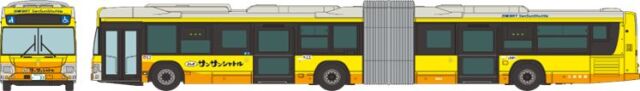 トミーテック 1/150 ザ・バスコレクション 三岐鉄道連節バス サンサンシャトル