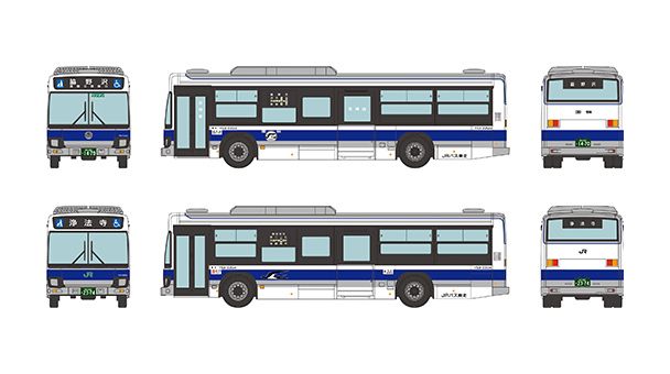 [予約]トミーテック 1/150 ザ・バスコレクション ジェイアールバス東北　国鉄復刻バス・現行塗装車2台セット