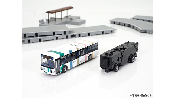 バスコレ  西日本鉄道 いすゞエルガ/日野ブルーリボンシティ 4台セット フィギュア】バスコレ バスコレ走行システム 基本セット A5