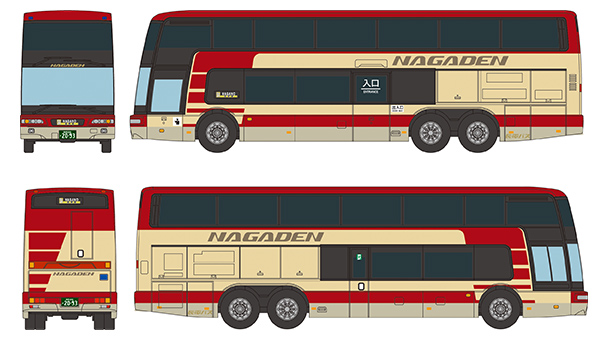 [予約]トミーテック 1/150 (プラスチック製) 長電バス 三菱ふそう エアロキング