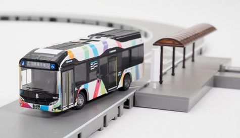 [予約]トミーテック 1/150 (プラスチック製) バスコレ走行システム基本セットＡ７＜トヨタＳＯＲＡ東京ＢＲＴ仕様＞
