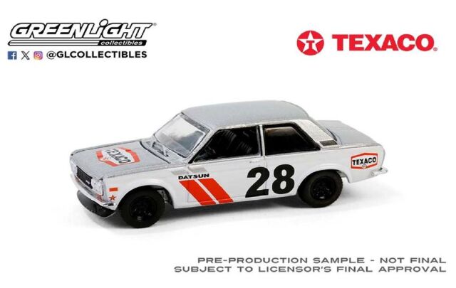 グリーンライト 1/64 Texaco Special Edition Series 1 - 1970 Nissan Datsun 510 Widebody