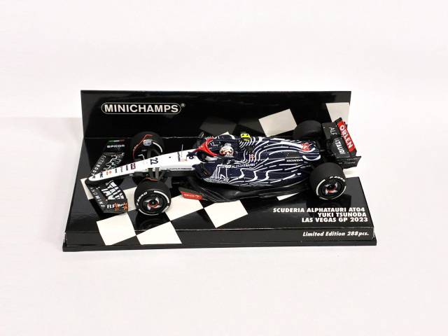 MINICHAMPS(ミニチャンプス) 1/43 (レジン製) スクーデリア アルファタウリ AT04 角田裕毅 ラスベガスGP 2023
