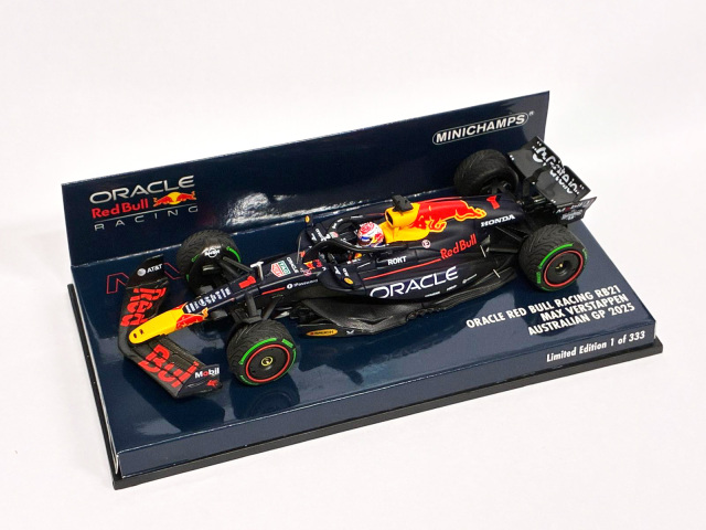 MINICHAMPS(ミニチャンプス) 1/43 (レジン製) オラクル レッド ブル レーシング RB21 マックス・フェルスタッペン オーストラリアGP 2025