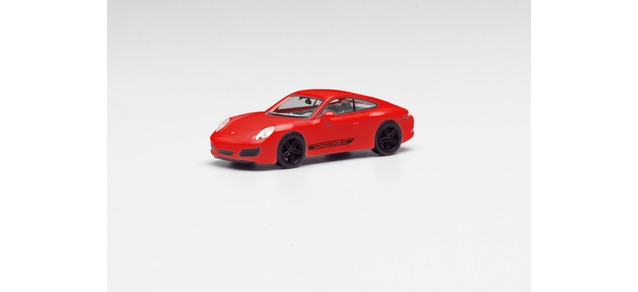 herpa Cars&Trucks 1/87 ポルシェ911 カレラ4S クーペwith black rims and Porsche letteringレッド