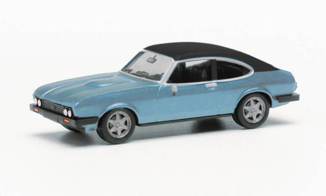 herpa Cars&Trucks 1/87 フォード カプリ II ソフトトップ マイアミブルーメタリック