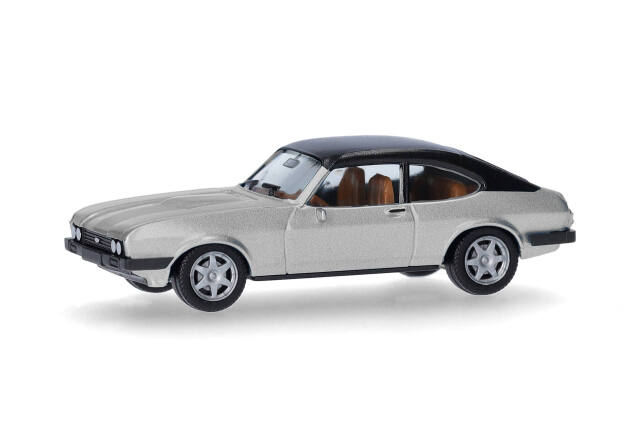 [予約]herpa Cars&Trucks 1/87 (プラスチック製) フォード カプリ ビニールルーフ ストラトスシルバー