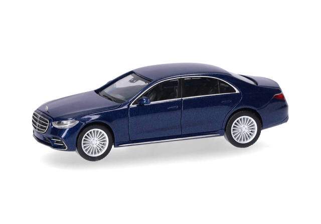 [予約]herpa Cars&Trucks 1/87 (プラスチック製) メルセデスベンツ Sクラス カバンサイトブルー