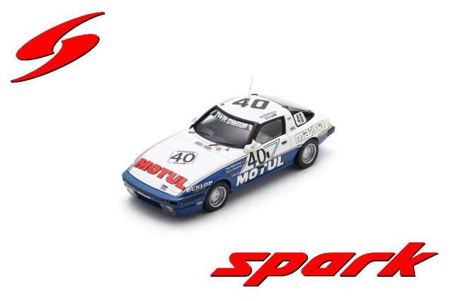 Spark(スパーク) 1/43 (レジン製) Mazda RX7 No.40 Mazda Motul TWR RT Winner 24H Spa 1981 P.Dieudonne／T.Wlakinshaw