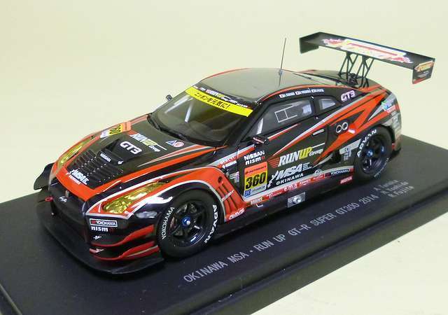 EBBRO (エブロ)1/43 OKINAWA IMP RUN UP GT-R 2014 スーパーGT300 #360 田中篤/吉田広樹