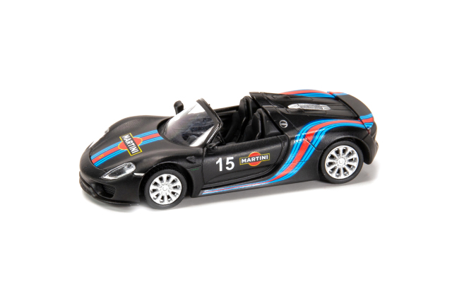 香港 トイイースト 特注モデル 1/64 ポルシェ 918 スパイダー マルティニ ブラック