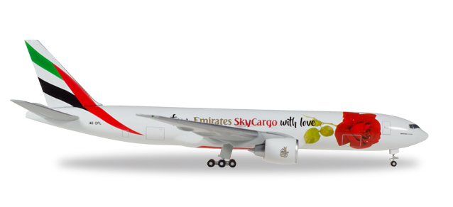 herpa wings 1/500 (ダイキャスト製) 777F エミレーツ航空 スカイカーゴ From Emirates SkyCargo with love