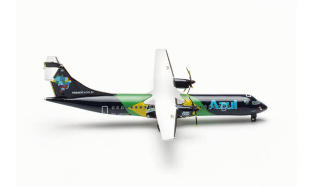 herpa wings 1/500 (ダイキャスト製) ATR-72-600 アズール・ブラジル航空 “Brazilian Flag livery” “Titograd” PR-AKO