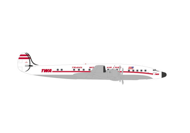 [予約]herpa wings 1/500 (ダイキャスト製) L-1649Aトランス・ワールド航空 N8083H