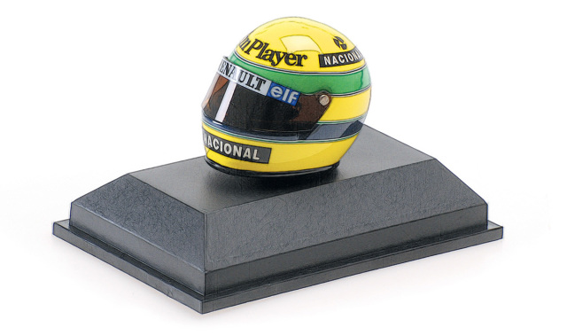 MINICHAMPS(ミニチャンプス) 1/8 (ダイキャスト製) ヘルメット アイルトン・セナ 1985 F1初優勝