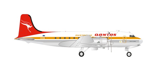 herpa wings 1/200 DC-4 カンタス航空 Centenary Series "Pacific Trader" VH-EDA ※外箱に痛みあり