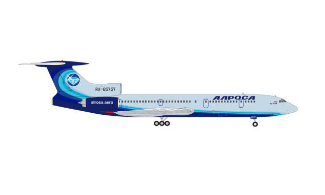 herpa wings 1/200 Tu-154M アルロサ航空 TU-154 ラストフライト 2020/10/28 RA-85757