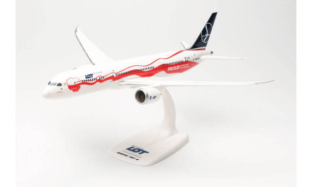 herpa wings 1/200 (プラスチック製) 787-9 LOTポーランド航空 "Proud of Poland's Independence" SP-LSC  ※スナップフィット