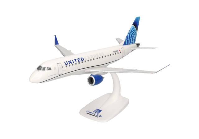 [予約]herpa wings 1/100 (プラスチック製) E175 ユナイテッドエクスプレス N753YX ※スナップフィット