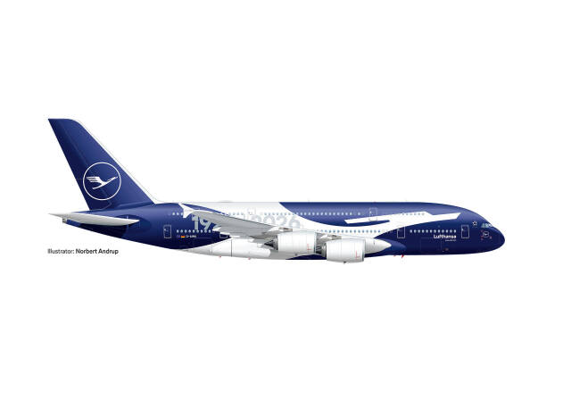 [予約]herpa wings 1/250 (プラスチック製) A380 ルフトハンザ航空 "100 Jahre" D-AIMH ※スナップフィット