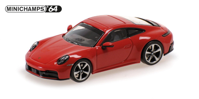 MINICHAMPS64(ミニチャンプス64) 1/64 (ダイキャスト製) ポルシェ 911 (992.2) カレラ 2025 レッド