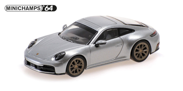 MINICHAMPS64(ミニチャンプス64) 1/64 (ダイキャスト製) ポルシェ 911 (992.2) カレラ 2025 シルバー