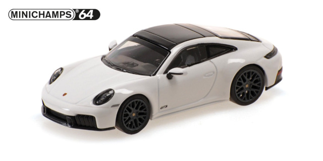 [予約]MINICHAMPS64(ミニチャンプス64) 1/64 (ダイキャスト製) ポルシェ 911 (992.2) カレラ GTS 2025 ホワイト
