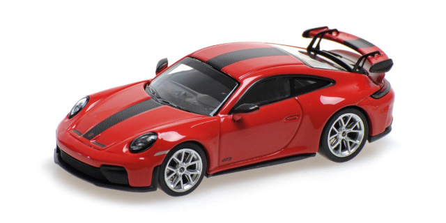 MINICHAMPS64(ミニチャンプス64) 1/64 (ダイキャスト製) ポルシェ 911 (992.2) GT3 2025 レッド/ヴァイザッハパッケージ