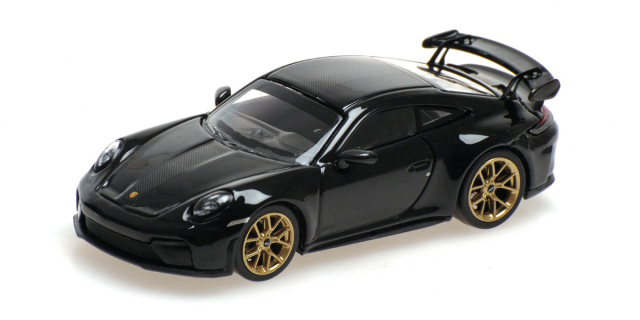MINICHAMPS64(ミニチャンプス64) 1/64 (ダイキャスト製) ポルシェ 911 (992.2) GT3 2025 ブラック/ヴァイザッハパッケージ