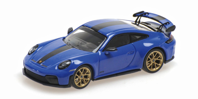 MINICHAMPS64(ミニチャンプス64) 1/64 (ダイキャスト製) ポルシェ 911 (992.2) GT3 2025 ブルー/ヴァイザッハパッケージ