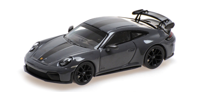 MINICHAMPS64(ミニチャンプス64) 1/64 (ダイキャスト製) ポルシェ 911 (992.2) GT3 2025 グレー/ヴァイザッハパッケージ