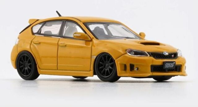 BM CREATIONS（ビーエムクリエーションズ） 1/64 スバル インプレッサ WRX STI 2009 イエロー RHD