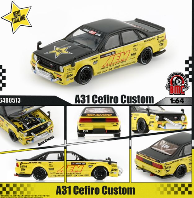 [予約]BM CREATIONS(ビーエムクリエーションズ) 1/64 (ダイキャスト製) A31 セフィーロ カスタム AEM RR
