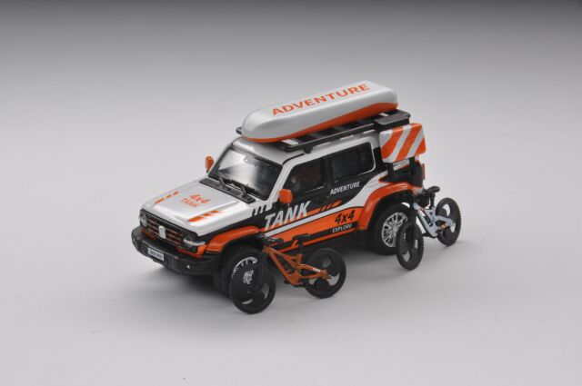 XCARTOYS 1/64 タンク300オフロード セット Vol.2 マウンテンバイクセット