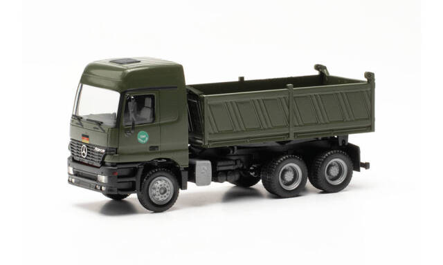 herpa Cars&Trucks 1/87 メルセデスベンツ アクトロス L 96 ダンプトラック "Bundeswehr／Auslandseinsatz"