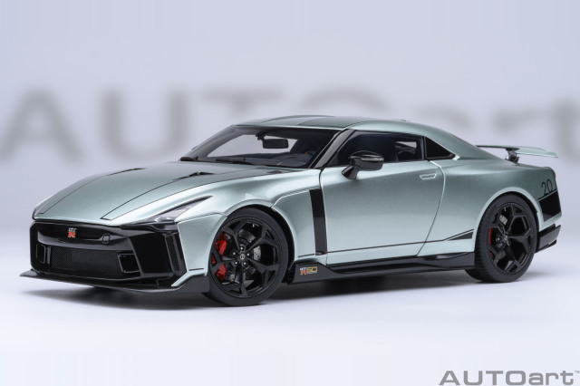 [予約]AUTOart(オートアート) コンポジットダイキャストモデル 1/18 (ダイキャスト製) NISSAN GT-R50 by ITALDESIGN （メタリック・グリーン／ブラック）