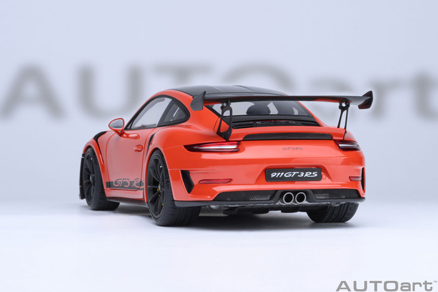 【絶版】1/12 オートアート，ポルシェ911 GT3 RS オレンジ AUTOart (オートアート) コンポジットダイキャストモデル 1/18 (ダイ