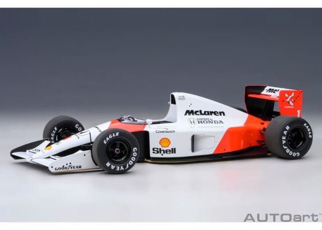[予約]AUTOart (オートアート) コンポジットダイキャストモデル 1/18 (ダイキャスト製) マクラーレン ホンダ MP4/6 日本GP 1991年 #1 （アイルトン・セナ） ※マクラーレンロゴ入り ※再生産