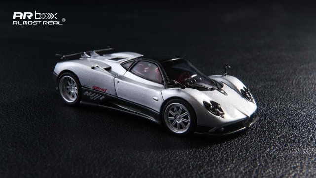 [予約]ALMOST REAL 1/64 (ダイキャスト製) Pagani Zonda F 2005 Grigio Mercurio 