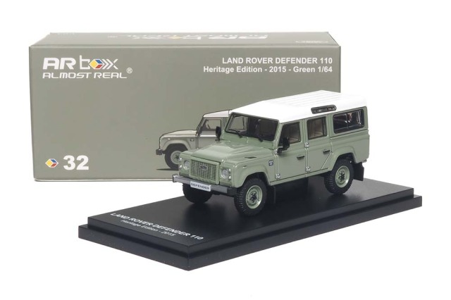 [予約]ALMOST REAL 1/64 (ダイキャスト製) Land Rover Defender 110 ヘリテージ・エディション 2015 グリーン 